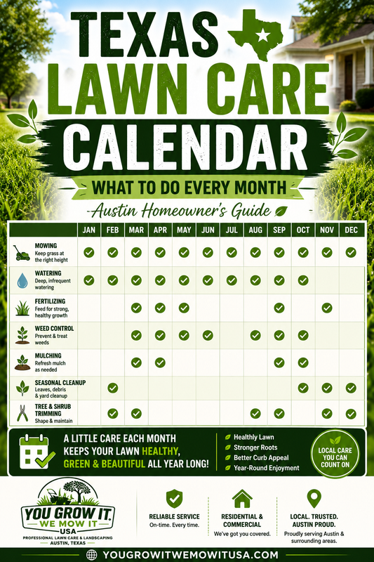 Texas Lawn Care Calendar: What to Do Every Month