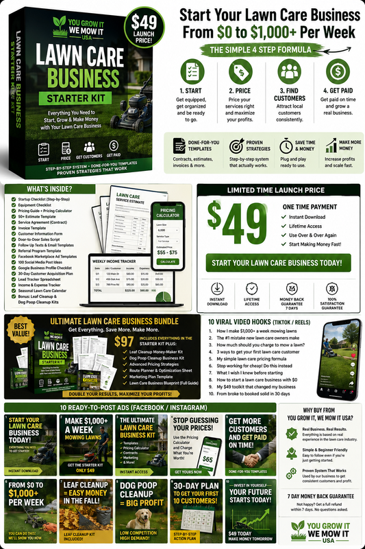 Lawn Care Business Starter Kit